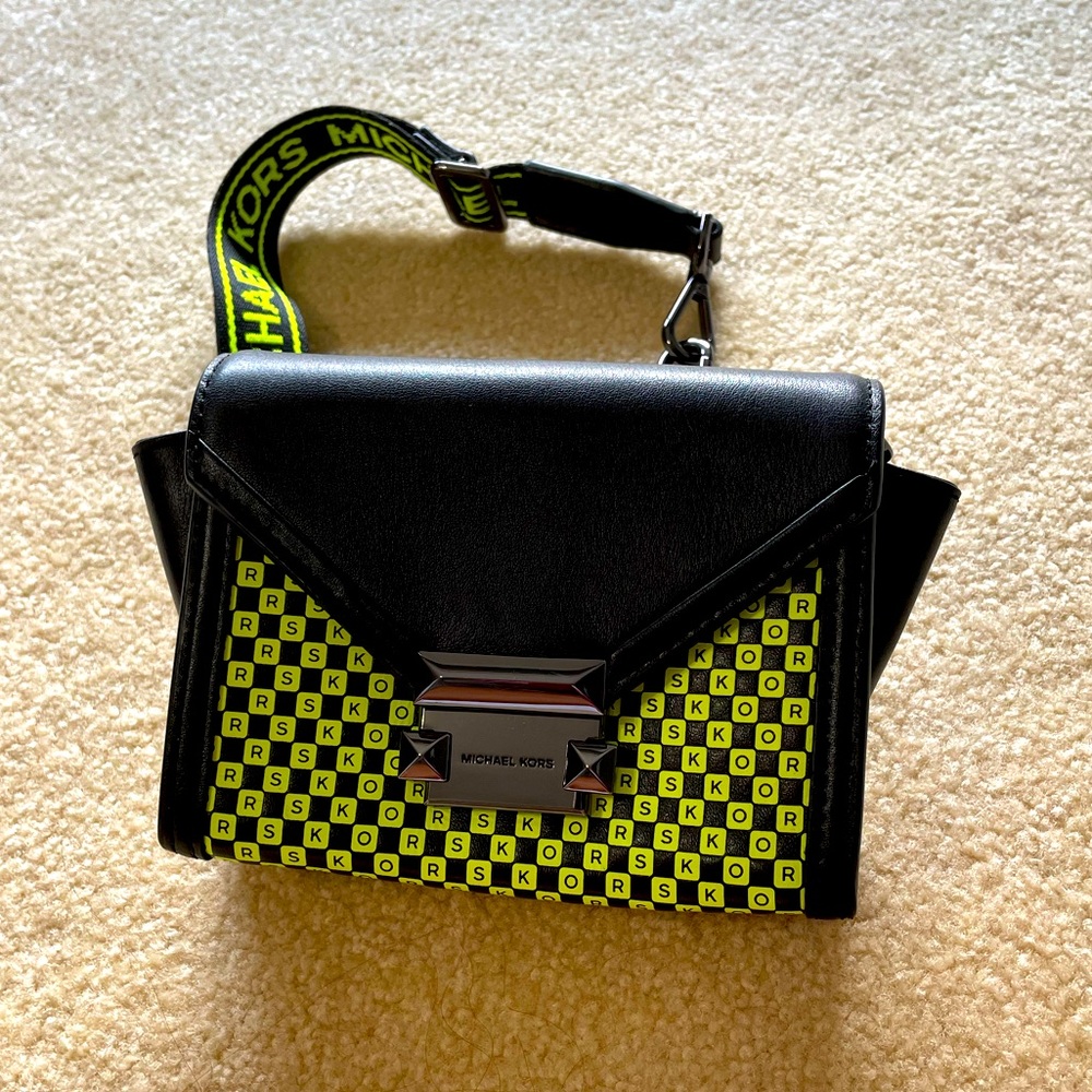 Michael kors belt bag/purse neon green brand new never used